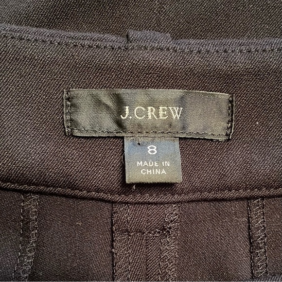 J.Crew Black Tapered Leg Trousers - Size 8 EUC. - Picture 2 of 7